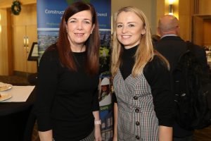 Jackie Glackin and Louise Taggart, from Queen’s University, at the CPCNI signature event in Belfast. Photograph by Declan Roughan, Press Eye.